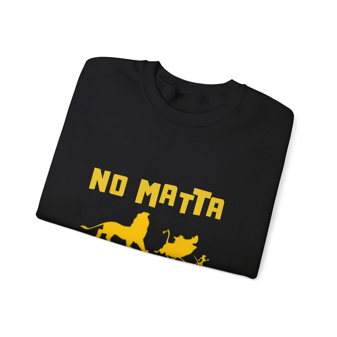 No Matta De Matta Unisex White Heavy Blend™ Crewneck Sweatshirt