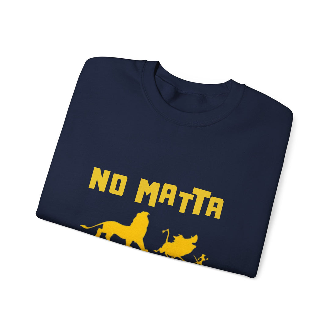 No Matta De Matta Unisex White Heavy Blend™ Crewneck Sweatshirt