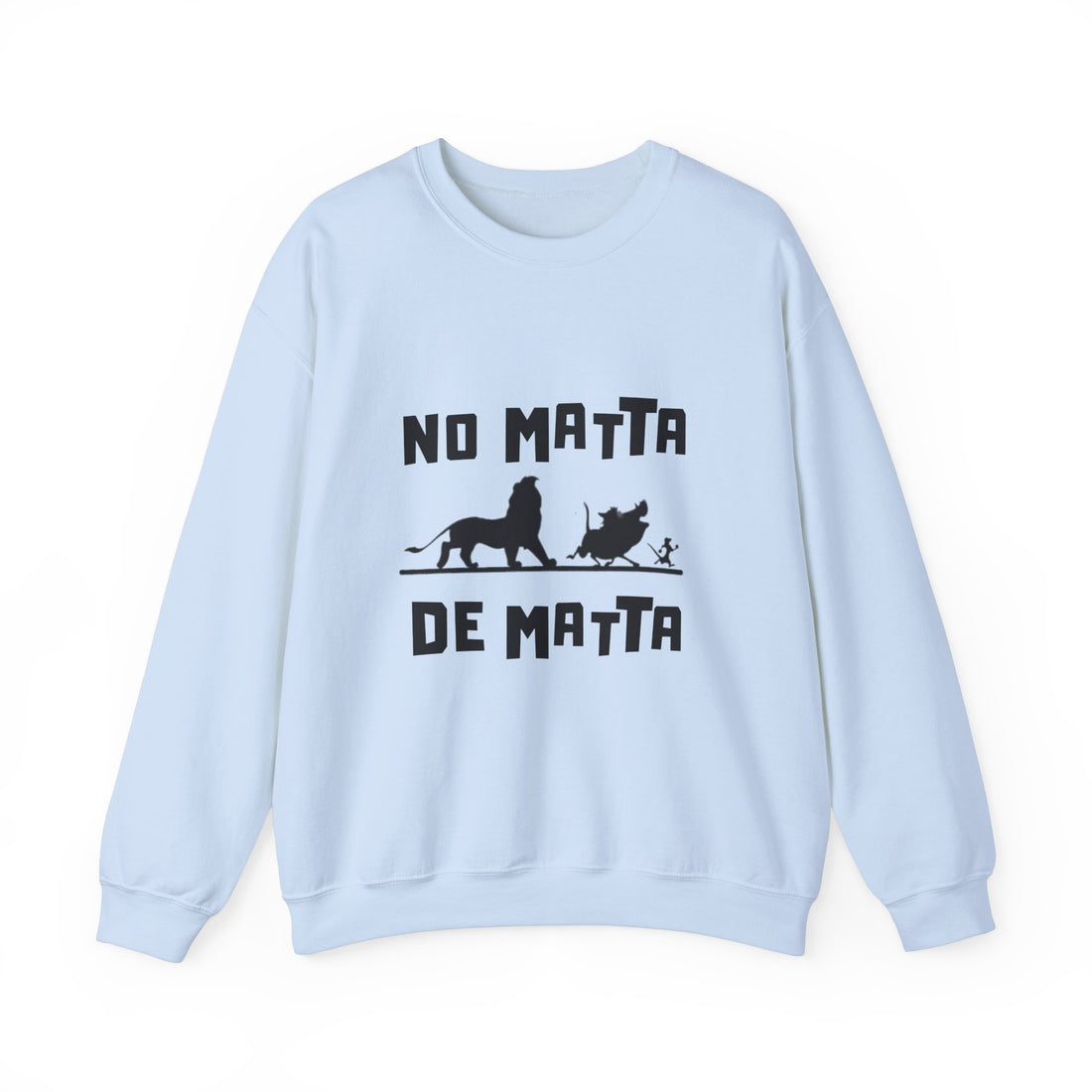 No Matta De Matta  Unisex White Heavy Blend™ Crewneck Sweatshirt