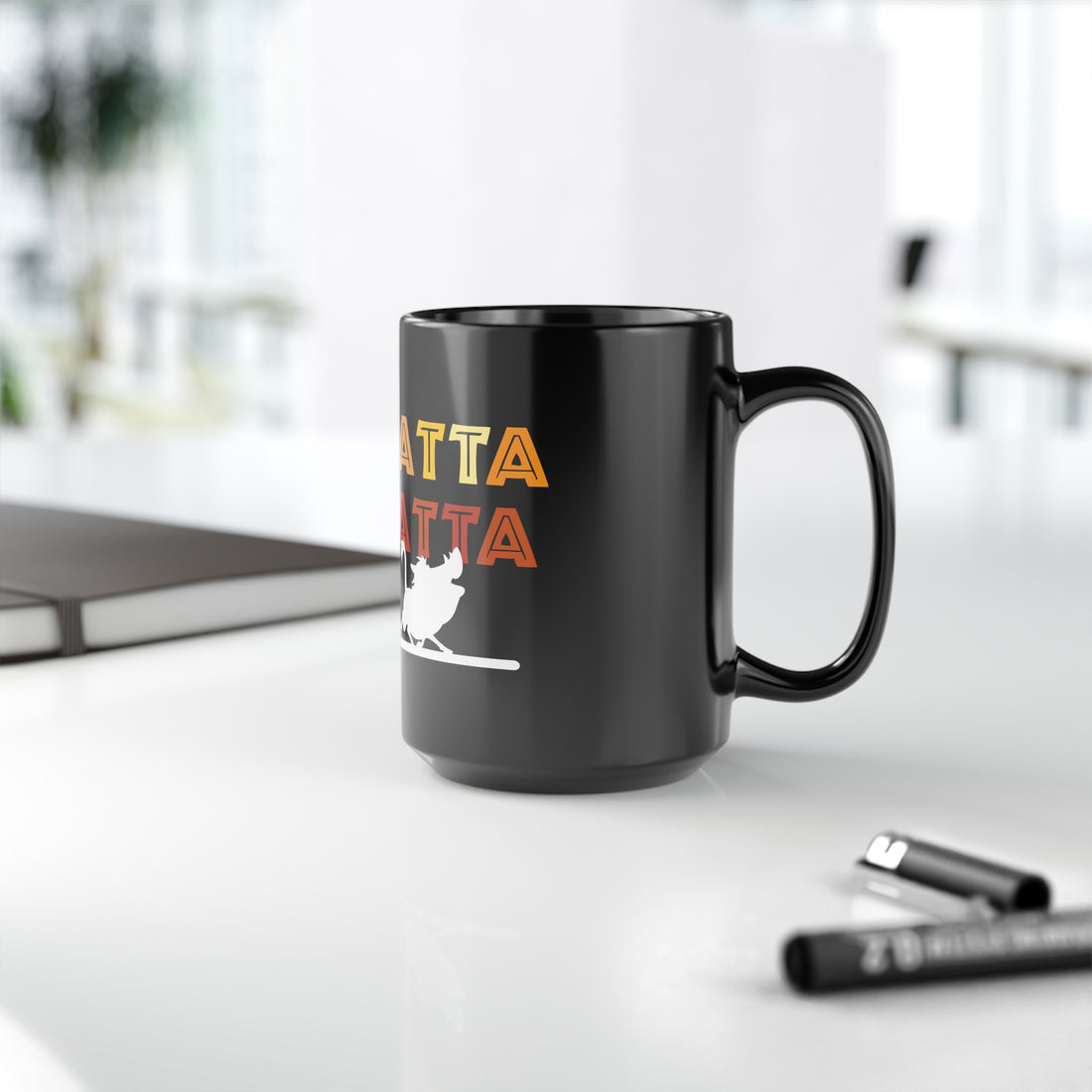 No Matta De Matta Black Mug (11oz, 15oz)