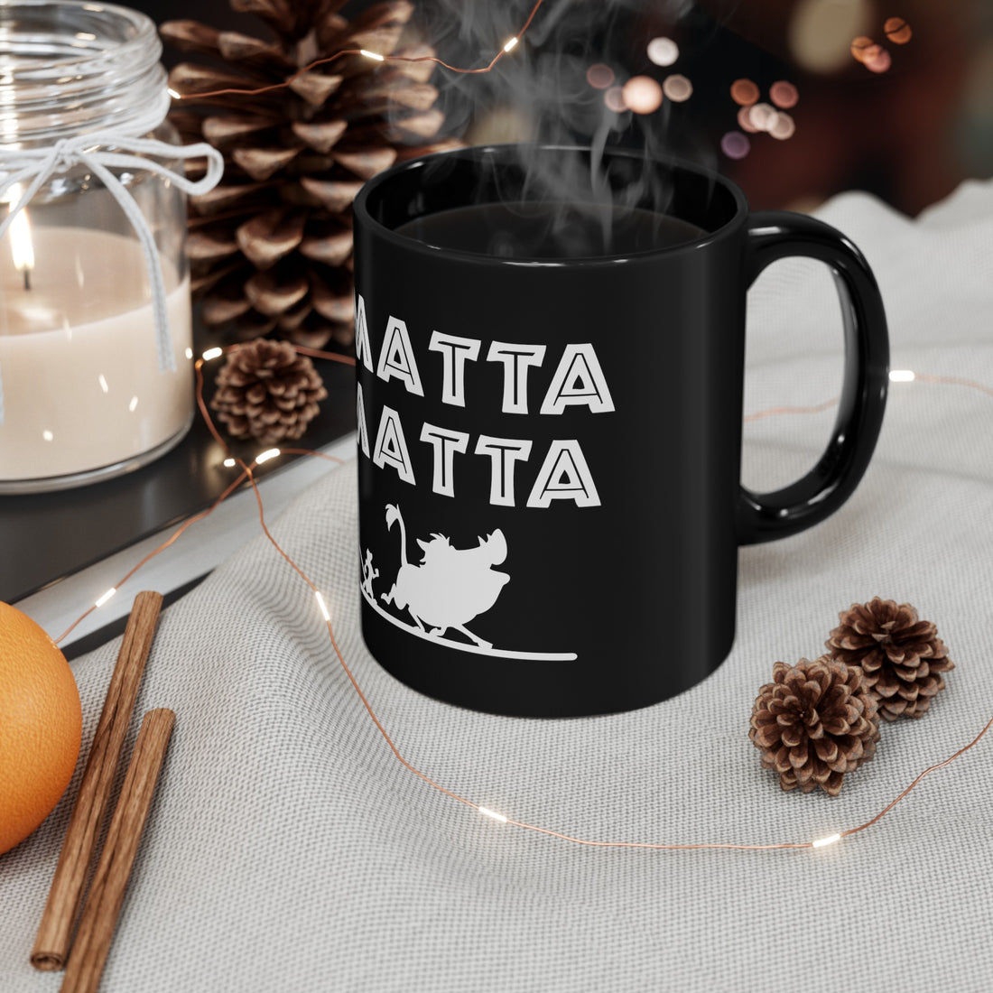 No Matta De Matta Black Mug (11oz, 15oz)