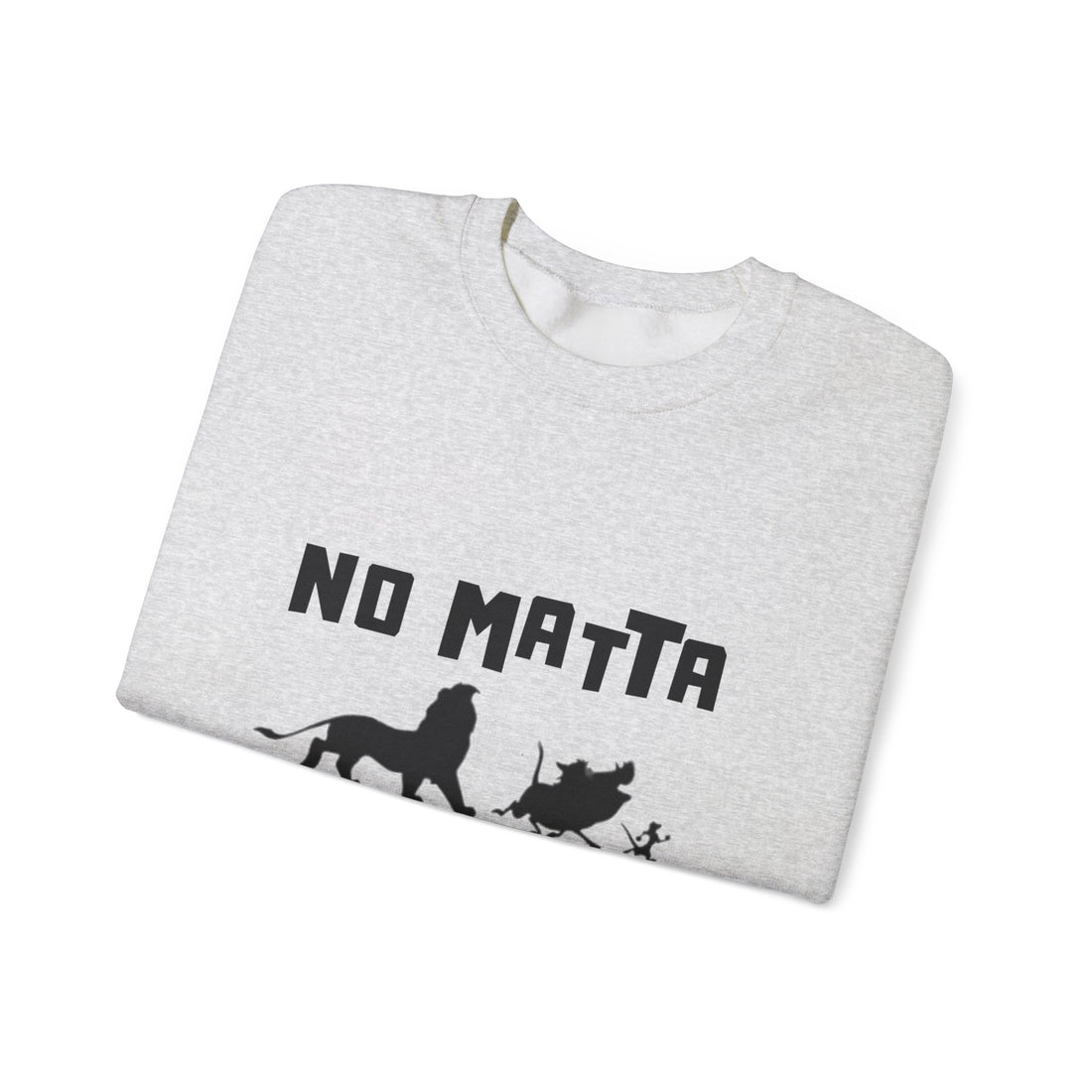 No Matta De Matta  Unisex White Heavy Blend™ Crewneck Sweatshirt