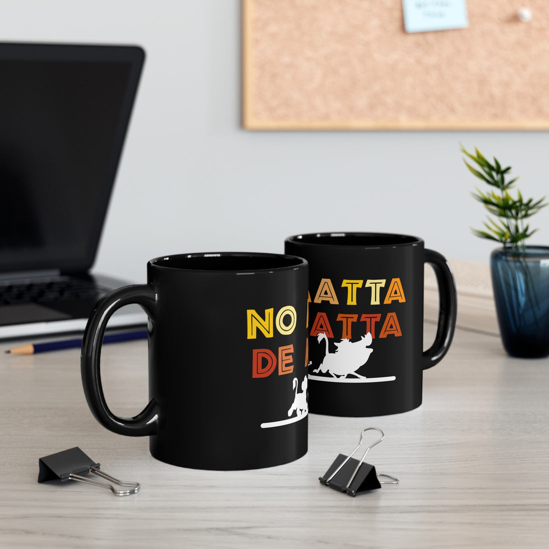 No Matta De Matta Black Mug (11oz, 15oz)