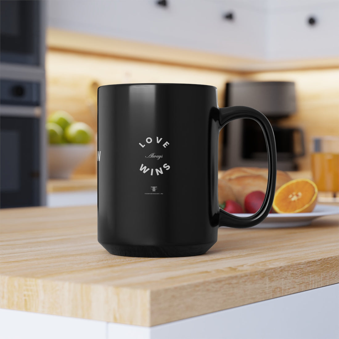 Love Always Wins Black Mug (11oz, 15oz)