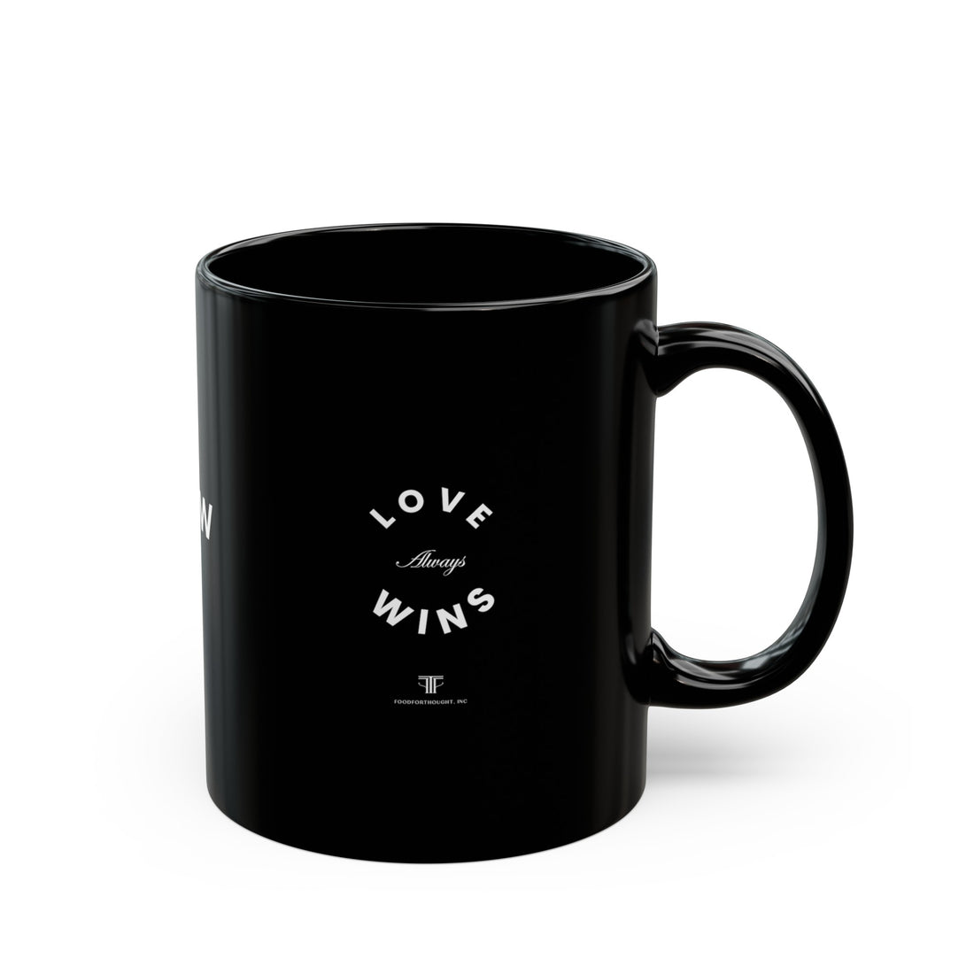 Love Always Wins Black Mug (11oz, 15oz)