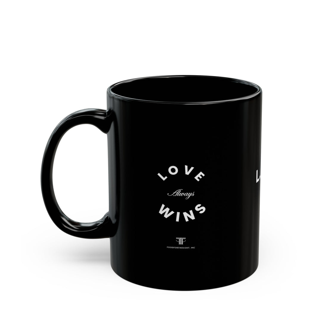 Love Always Wins Black Mug (11oz, 15oz)