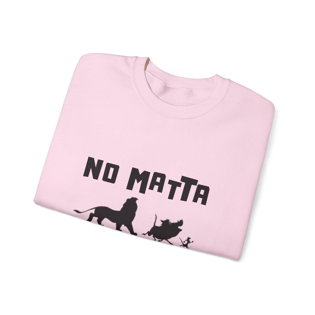 No Matta De Matta  Unisex White Heavy Blend™ Crewneck Sweatshirt