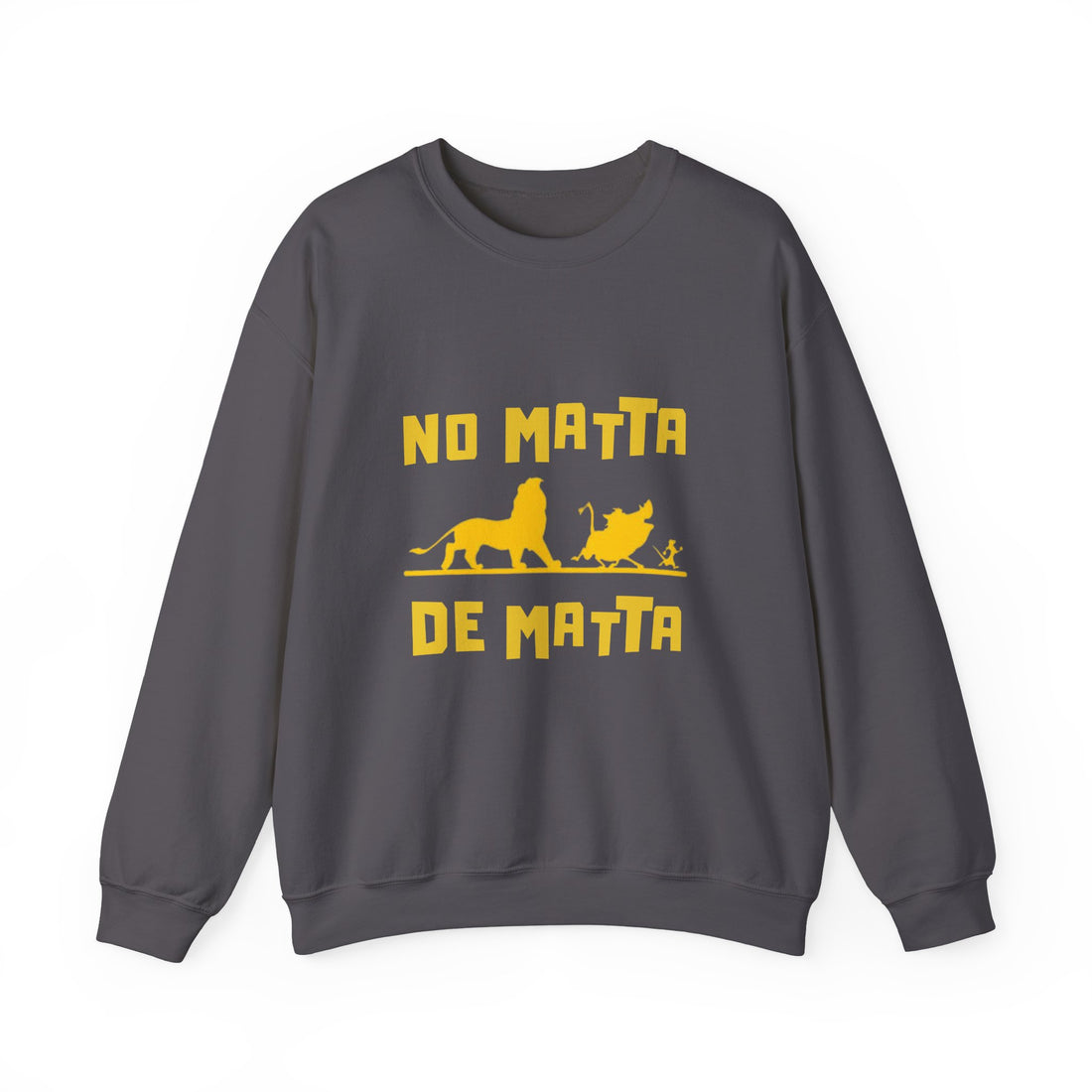 No Matta De Matta Unisex White Heavy Blend™ Crewneck Sweatshirt