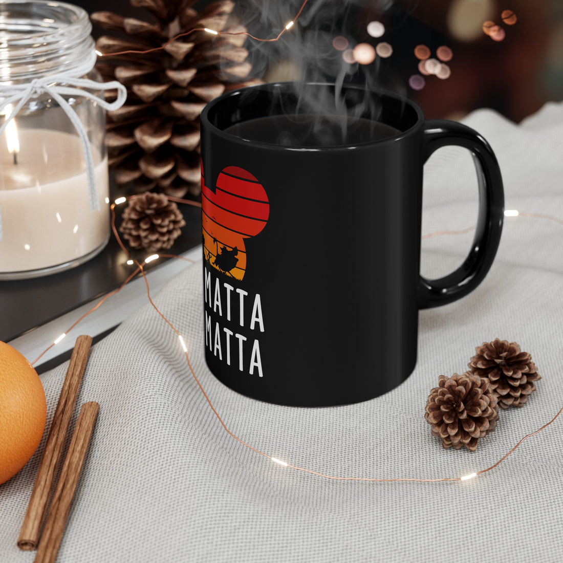 No Matta De Matta Black Mug (11oz, 15oz)