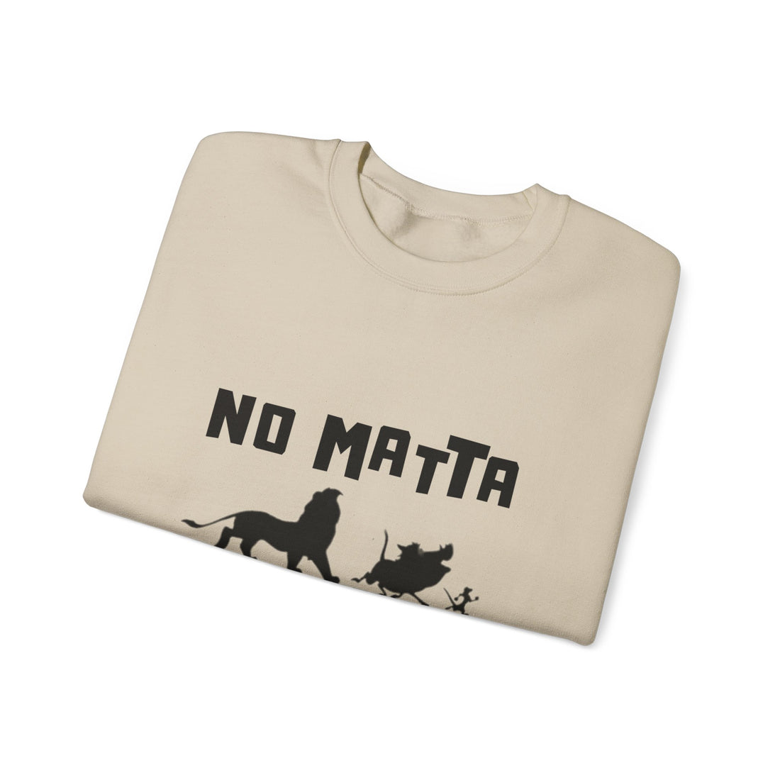 No Matta De Matta  Unisex White Heavy Blend™ Crewneck Sweatshirt