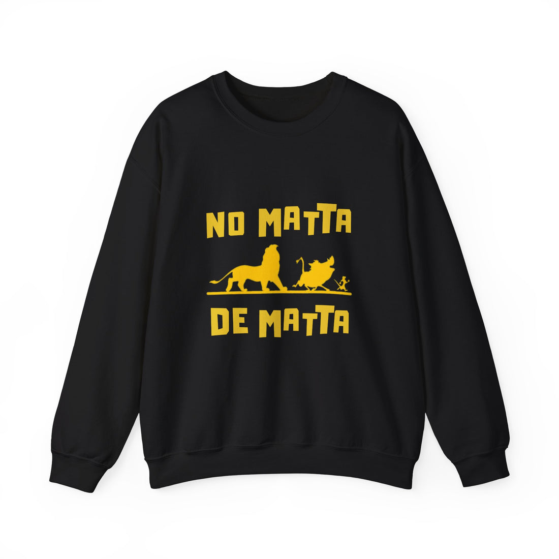 No Matta De Matta Unisex White Heavy Blend™ Crewneck Sweatshirt